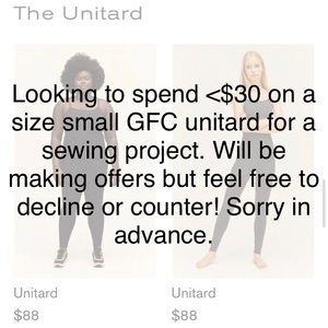 ISO cheap girlfriend unitard